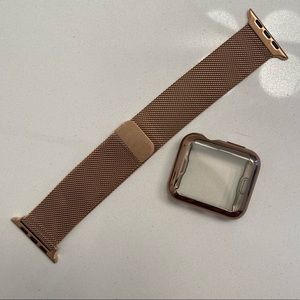 Gold 42mm Apple Watch Band and Case